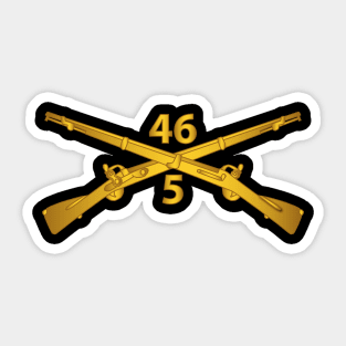 5th Bn 46th Infantry Regt  - Infantry Br Sticker